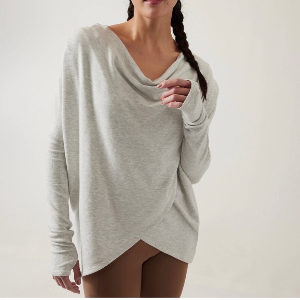 Athleta Purana Wrap Sweatshirt: Small NEW WITH TAGS